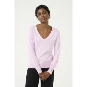 Pullover de malha com decote em V para mulher KAFFE Lizza image-2