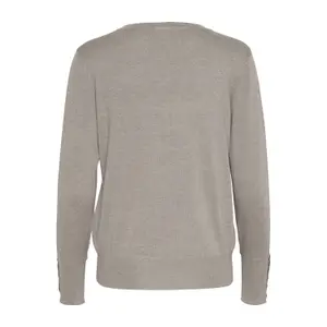 Pullover de malha com decote em V para mulher KAFFE Lizza image-4