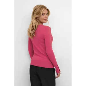 Pullover de malha com decote em V para mulher KAFFE Lizza image-3