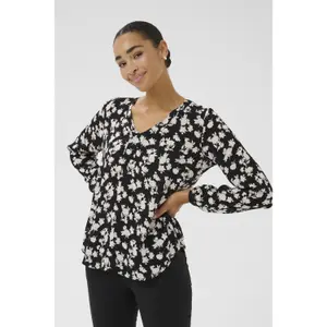 Blusa de manga larga estampada para mujer KAFFE Amber image-2