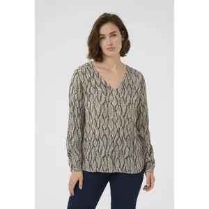 Blusa de manga larga estampada para mujer KAFFE Amber image-2