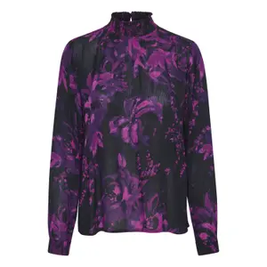 Blusa estampada feminina KAFFE Amber image-0