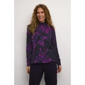 Blusa estampada feminina KAFFE Amber image-3