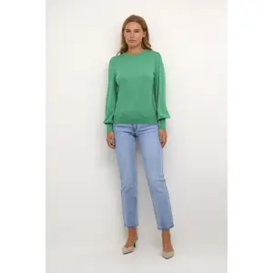Pullover de malha com gola redonda para mulher KAFFE Lizza image-1