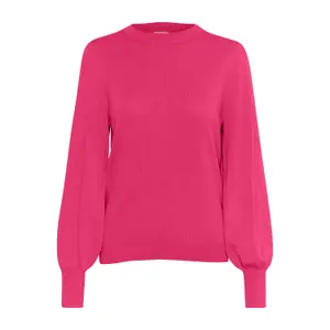 Pullover de malha com gola redonda para mulher KAFFE Lizza image-0