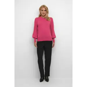 Pullover de malha com gola redonda para mulher KAFFE Lizza image-2