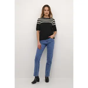 Sweter damski w paski KAFFE Lizza image-2