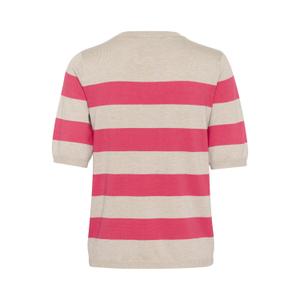 Striped knit blouse for women KAFFE Lizza image-1