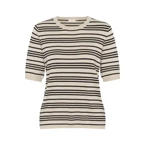 Striped knit blouse for women KAFFE Lizza image-0