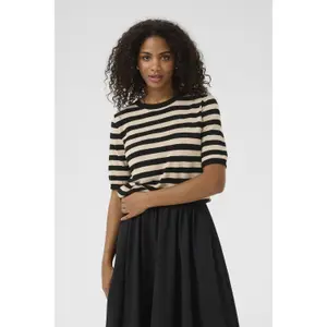 Sweter damski w paski KAFFE Lizza image-3