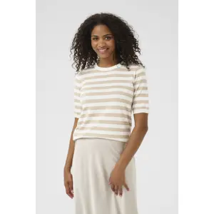 Sweter damski w paski KAFFE Lizza image-3