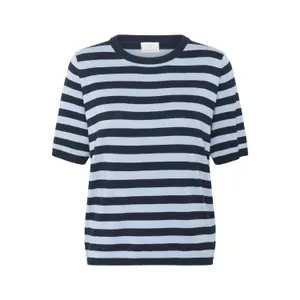 Blouse en tricot à rayrure femme KAFFE Lizza image-0