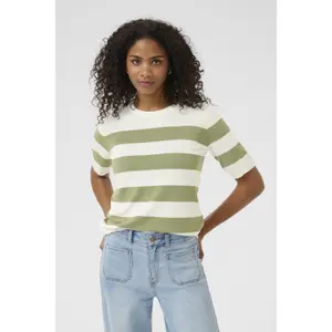 Sweter damski w paski KAFFE Lizza image-3