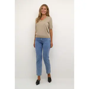 Pullover mit V-Ausschnitt Frau KAFFE Lizza image-1