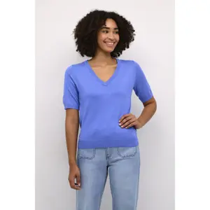 Pullover mit V-Ausschnitt Frau KAFFE Lizza image-1