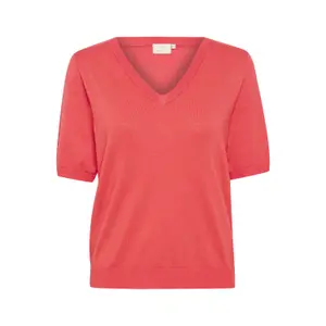 Pullover mit V-Ausschnitt Frau KAFFE Lizza image-0
