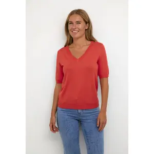 Pullover mit V-Ausschnitt Frau KAFFE Lizza image-2