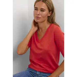 Pullover mit V-Ausschnitt Frau KAFFE Lizza image-5