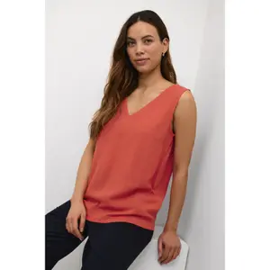 Camiseta de tirantes para mujer KAFFE Milia image-3