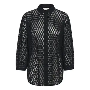 Camisa de renda feminina KAFFE Loren image-0