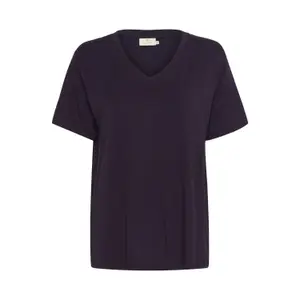 T-shirt com decote em V para mulher KAFFE Frida image-0