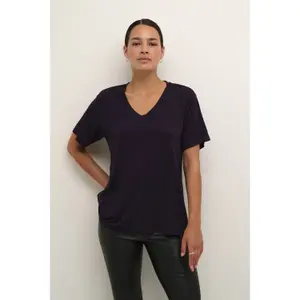 T-shirt com decote em V para mulher KAFFE Frida image-2