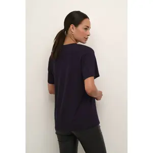 T-shirt com decote em V para mulher KAFFE Frida image-4