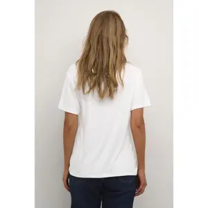 Damska koszulka z dekoltem w szpic KAFFE Frida image-4