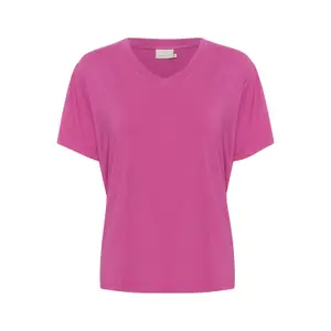 T-shirt com decote em V para mulher KAFFE Frida image-0