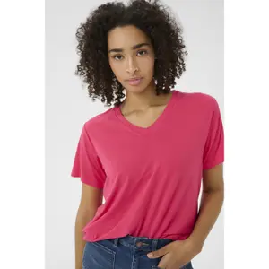 Women's V-neck T-shirt KAFFE Frida image-3