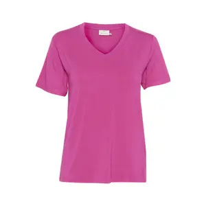 T-shirt com decote em V para mulher KAFFE Frida image-0