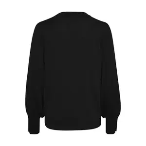 Camisola de gola redonda com botões para mulher KAFFE Lizza image-1