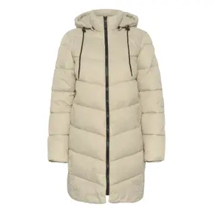 Lang dunjakke til kvinder KAFFE Susanne