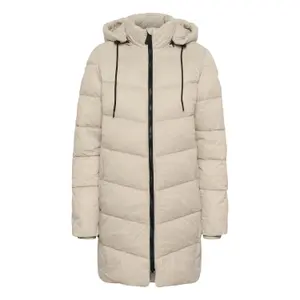 Lang dunjakke til kvinder KAFFE Susanne image-1