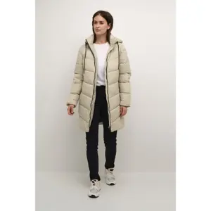 Lang dunjakke til kvinder KAFFE Susanne image-2