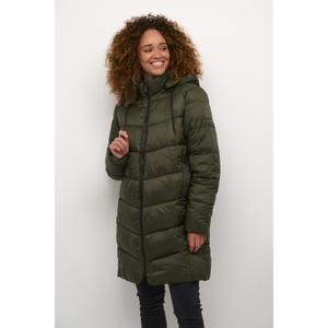 Lang dunjakke til kvinder KAFFE Susanne image-1