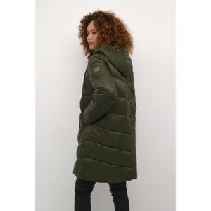 Lang dunjakke til kvinder KAFFE Susanne image-4