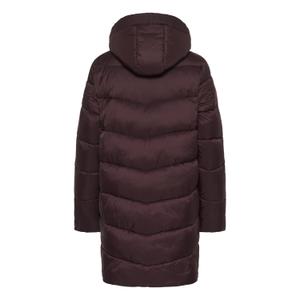 Lang jakke med hætte til kvinder KAFFE Susanne image-1