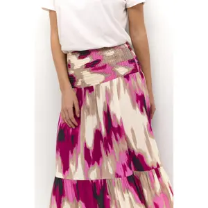 Nederdel til kvinder KAFFE Maxi Smock image-5