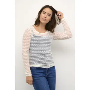 T-shirt de manga comprida feminina KAFFE Nina image-2