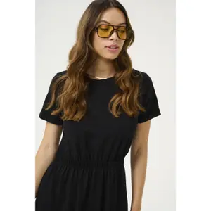 Vestido com cintura elástica mulher KAFFE Celina image-5