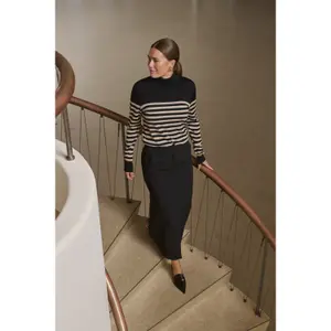 Gestreifter Strickpullover für Frauen KAFFE Lizza image-1