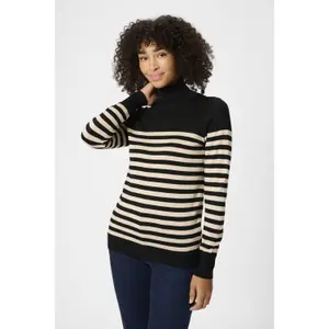 Sweter golf w paski damski KAFFE Lizza image-3