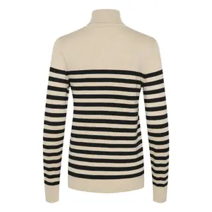 Sweter golf w paski damski KAFFE Lizza image-3