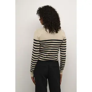 Sweter golf w paski damski KAFFE Lizza image-4