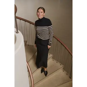 Gestreifter Strickpullover für Frauen KAFFE Lizza image-2