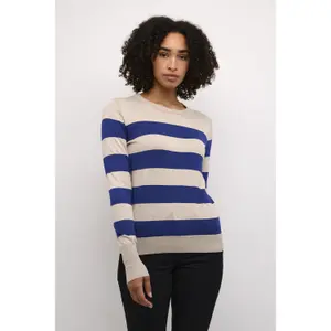 Camisola de malha riscada para mulher KAFFE Lizza image-2