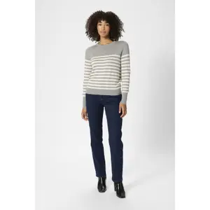 Camisola de malha riscada para mulher KAFFE Lizza image-2