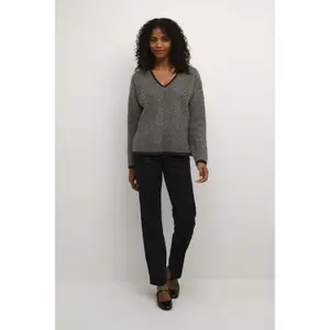 Women's V-neck sweater KAFFE Verana image-2