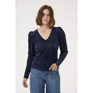 T-shirt de manga comprida feminina KAFFE Caca image-2